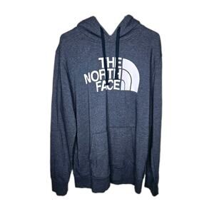 North Face Mens Half Dome Pullover Hoodie Grey Heather XL